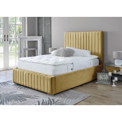 Yllas Velvet Mustard 3ft Bed